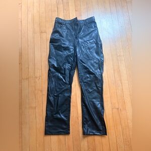Abercrombie & Fitch Black Leather Pants